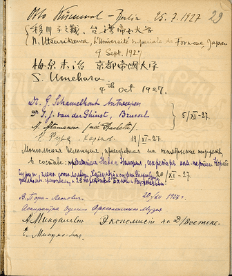 Книга посещений ГАИМК для осмотра Ноин-улинской коллекции