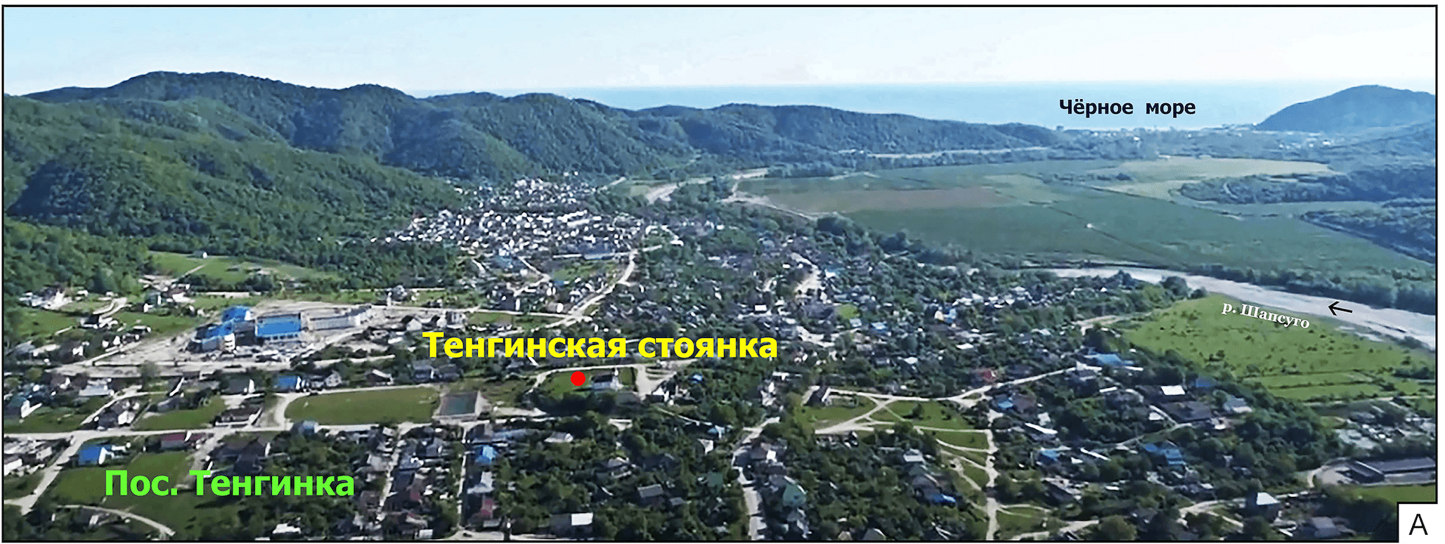 Тенгинская раннесреднепалеолитическая стоянка. А, Б – расположение, геоморфологические и геологические условия.