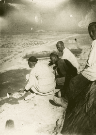 Реставрационные работы на кровле. 1936 г.