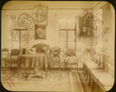 Q.164 - 4 Оптина Введенская Макарьева пустынь близ г. Козельска. Дом архимандрита – внутренний вид (приемная комната), келья. Снимок Гольдберга, май 1887  года.